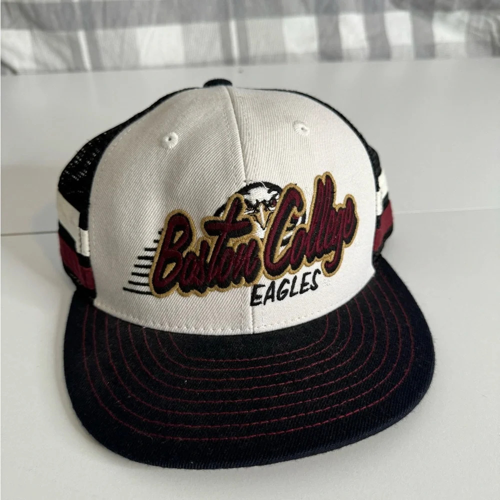 Boston College Eagles Black and White Cap